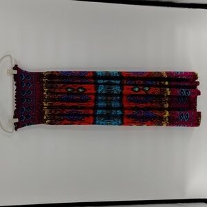 Just Love strapless multicolor dress size XL smock bodice flowy